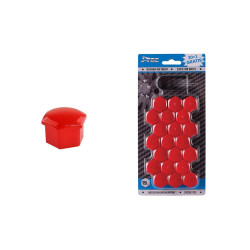 Bolt/nut caps red 19mm AMIO G21306 (20 pcs.)
