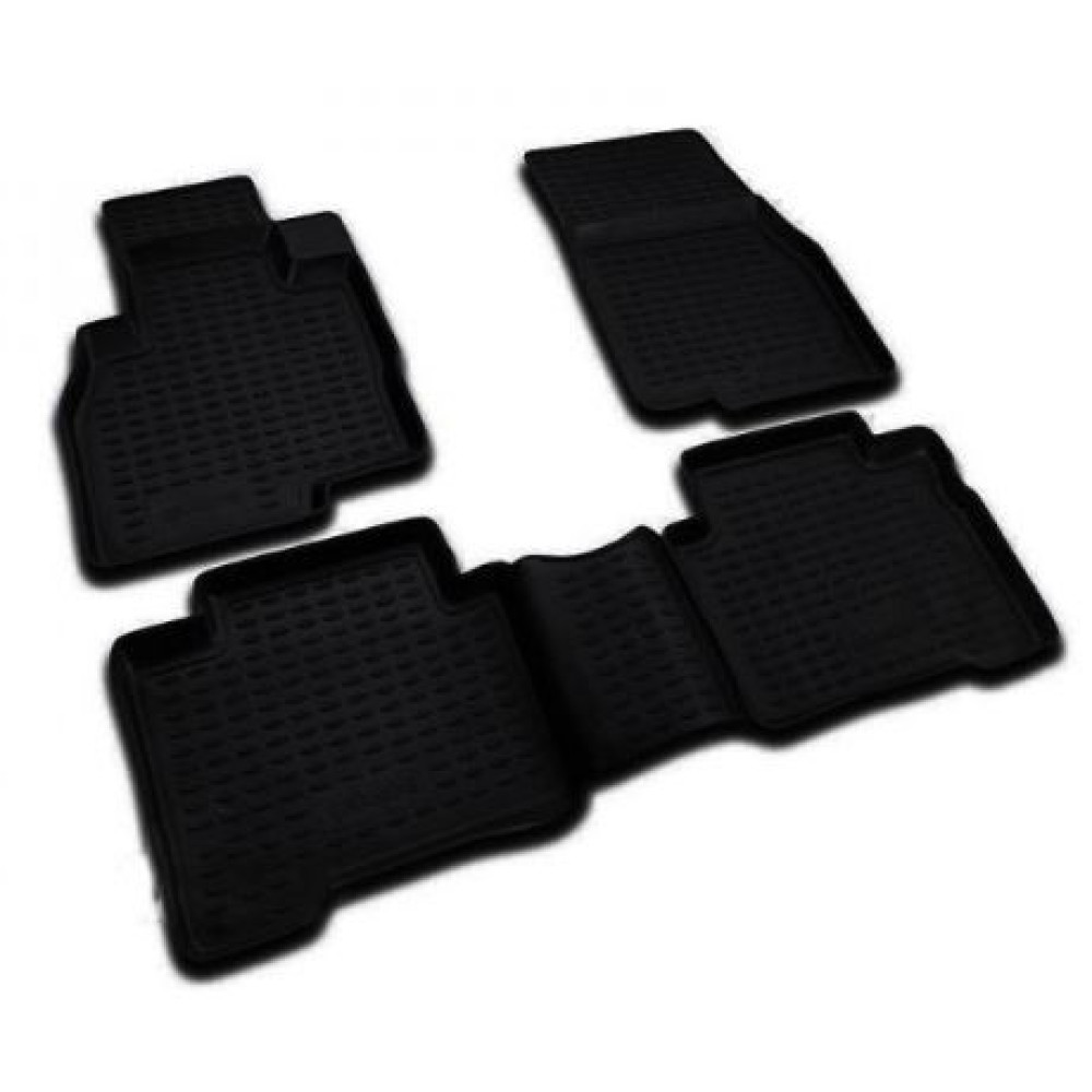 Car rubber floor mats black NOVLINE MITSUBISHI GRANDIS (7s.) (2003-2011)