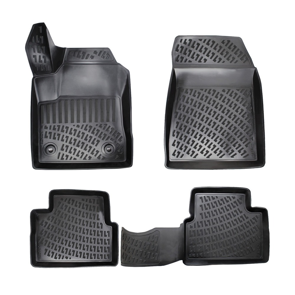 Car rubber floor mats black 3D ALFA ROMEO GIULIETTA (2010-...) RIZLINE