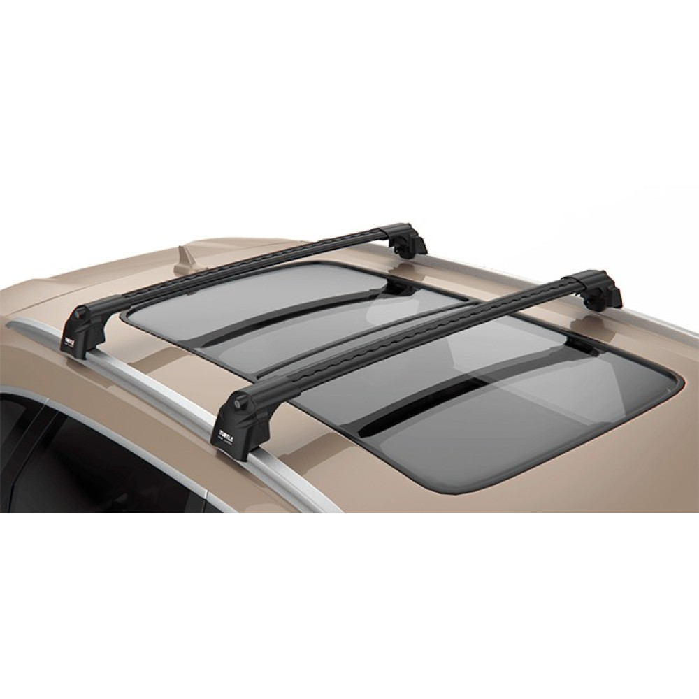 Car roof rack TURTLE AIR2 BLACK VW PASSAT B8 Variant flush rails (2015-...)