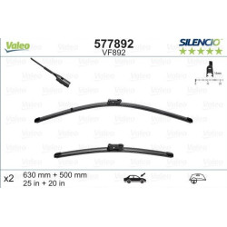 Car wiper blades VALEO SILENCIO X-TRM AUDI Q5 II (2017-...) VF892