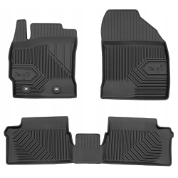 CAR RUBBER FLOOR MATS BLACK TOYOTA AURIS II (2012-2018) NO.77 FROGUM