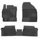 CAR RUBBER FLOOR MATS BLACK TOYOTA AURIS II (2012-2018) NO.77 FROGUM