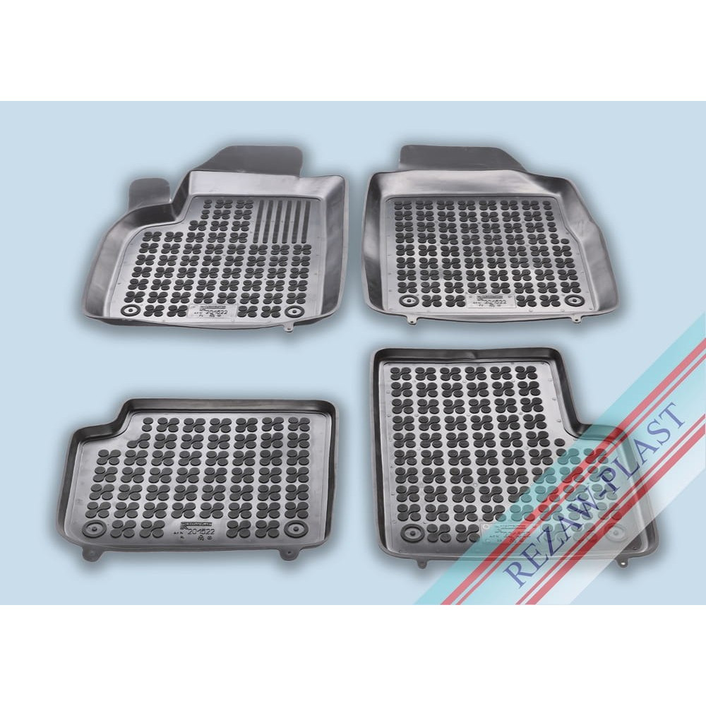 CAR RUBBER FLOOR MATS BLACK FIAT 500 Hybrid  (2020-...) 201522