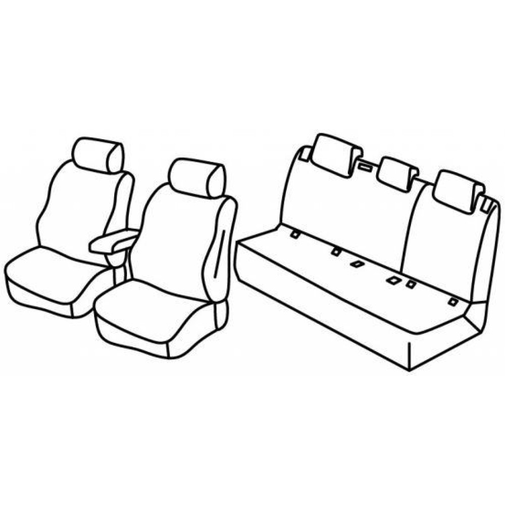 Car seat covers *HARMONY* SKODA FABIA IV (2022-...)