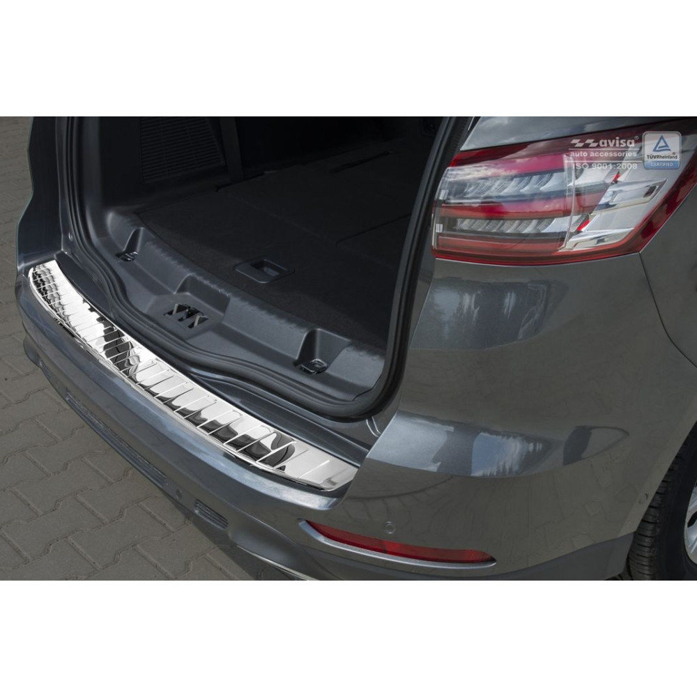 Chrome rear bumper pad FORD S-MAX (2015-...) 2/38013