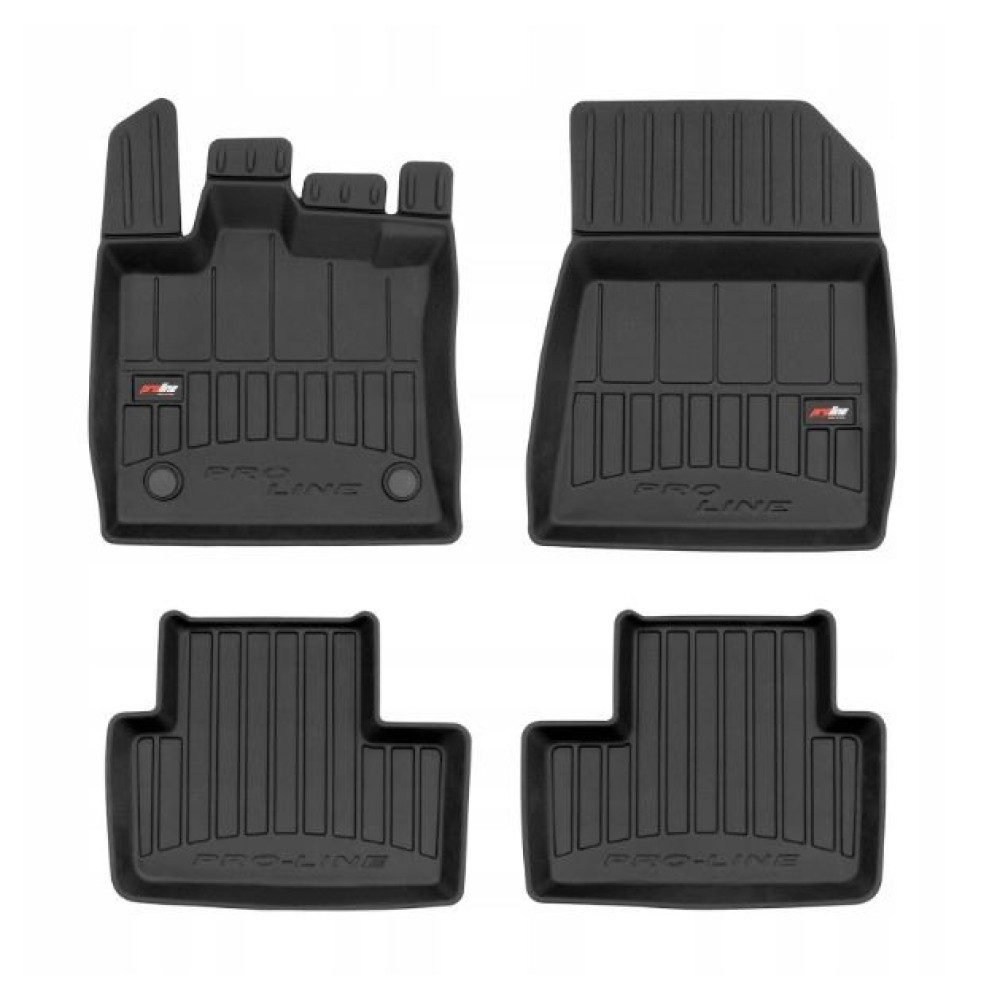 Car rubber floor mats black RENAULT CAPTUR II (2019-...) 3D FROGUM