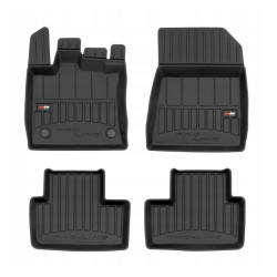 Car rubber floor mats black RENAULT CAPTUR II (2019-...) 3D FROGUM