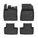 Car rubber floor mats black RENAULT CAPTUR II (2019-...) 3D FROGUM