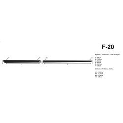 Decorative side moldings F-20