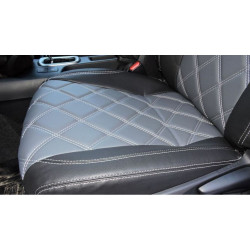 CAR SEAT COVERS ECO LEATHER *ROMB* TOYOTA COROLLA SEDAN  (2018-...)
