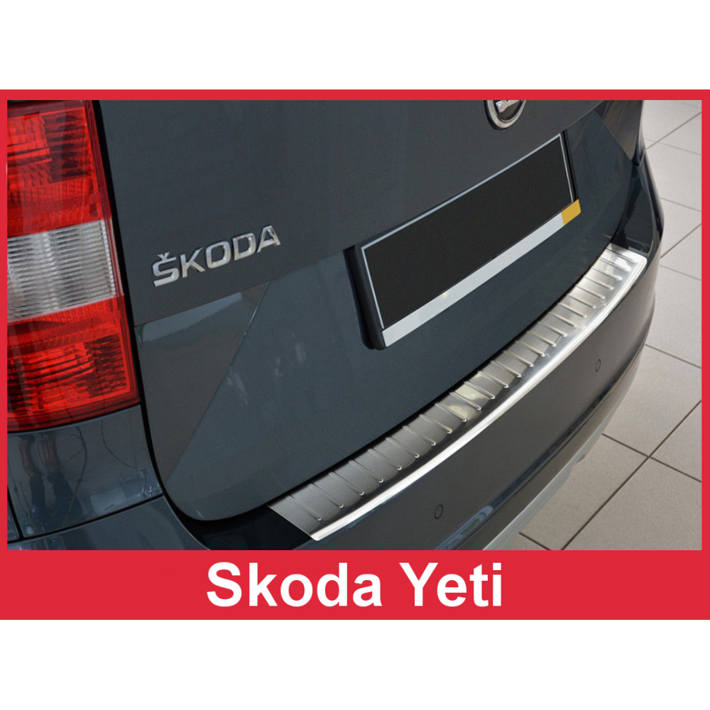 Chrome rear bumper pad SKODA YETI FL (2014-...) 2/35247