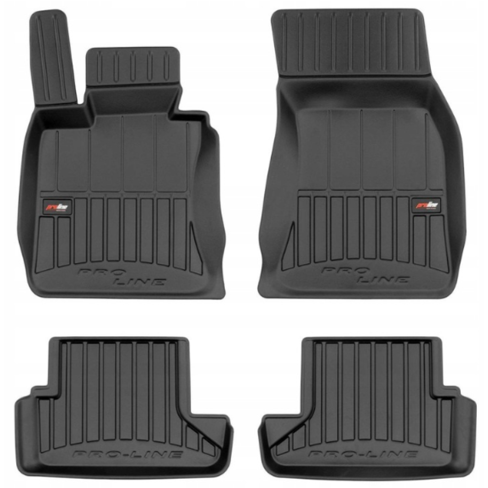 Car rubber floor mats black BMW 6 E64 Cabrio (2003-2011) 3D FROGUM