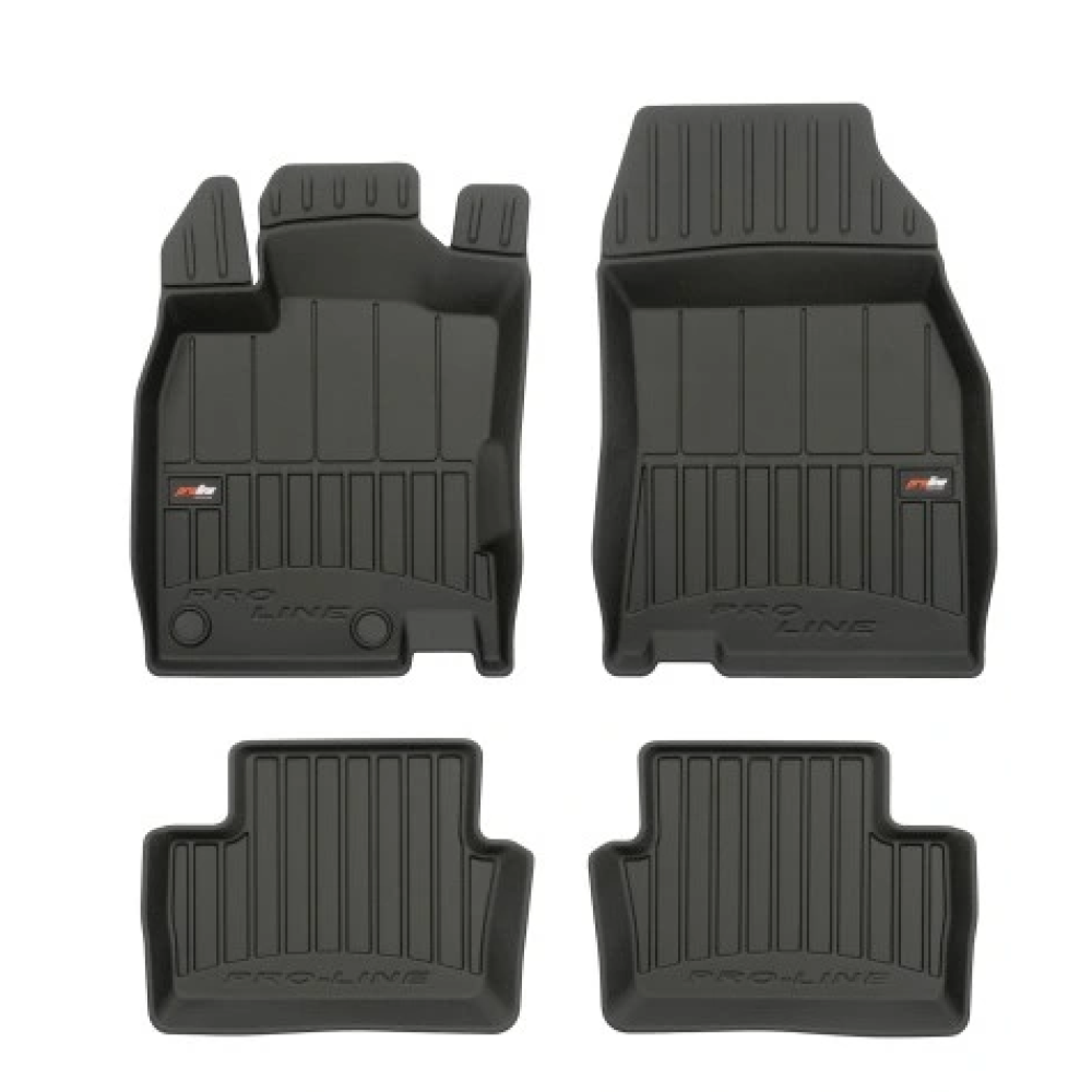 Car rubber floor mats black RENAULT KADJAR (2015-...) 3D FROGUM