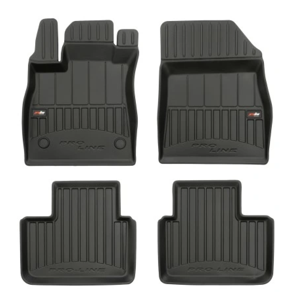 Car rubber floor mats black RENAULT TALISMAN (2015-...) 3D FROGUM