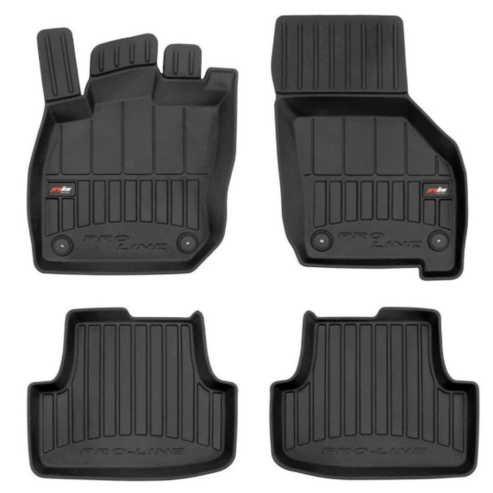 Alfombrillas de goma negras para VW GOLF 8 eTsi (2020-...) 3D FROGUM