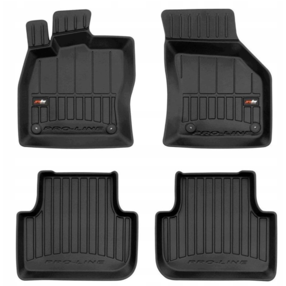 Car rubber floor mats black VW GOLF SPORTSVAN (2014-...) 3D FROGUM