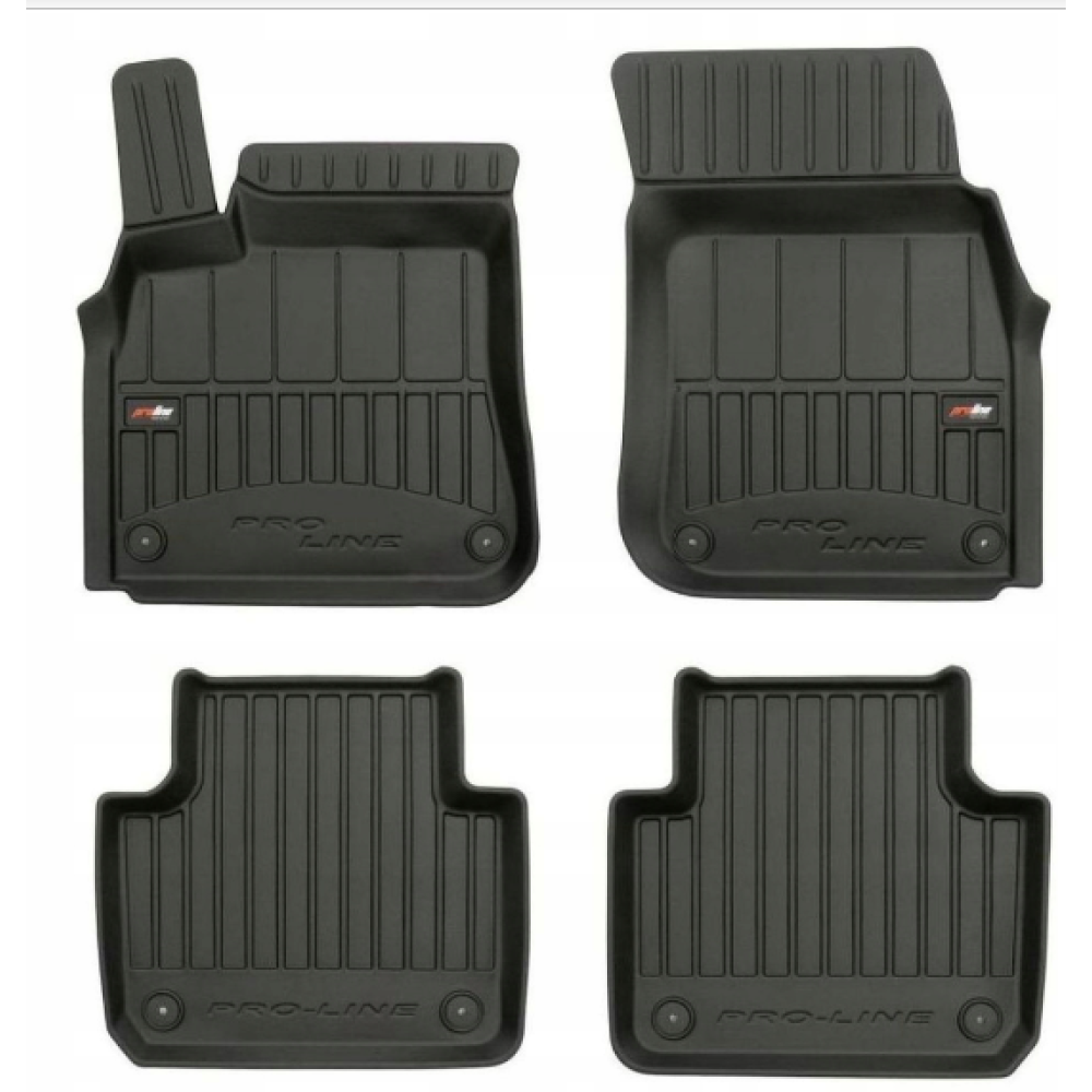 Car rubber floor mats black PORSCHE CAYENNE III (2018-...) 3D FROGUM