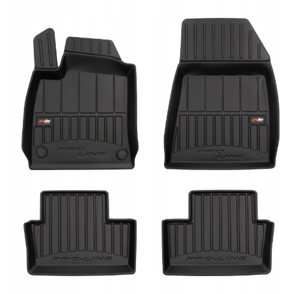 Car rubber floor mats black RENAULT CLIO V (2019-...) 3D FROGUM