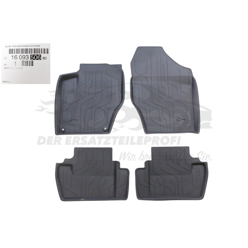 Car OEM rubber mats CITROEN C4 II (2010-2018) 1609350680