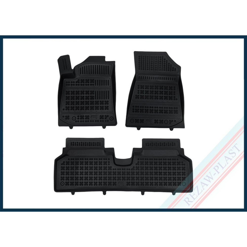 Car rubber floor mats black KIA NIRO II Electric (2022-...) 201031