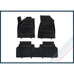 Car rubber floor mats black KIA NIRO II Electric (2022-...) 201031