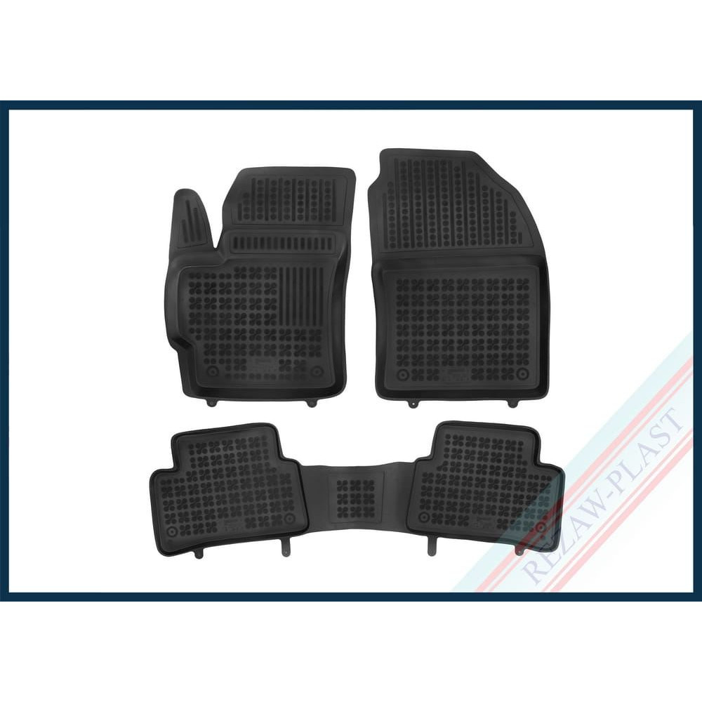 Car rubber floor mats black TOYOTA COROLLA CROSS (2022-...) 201446