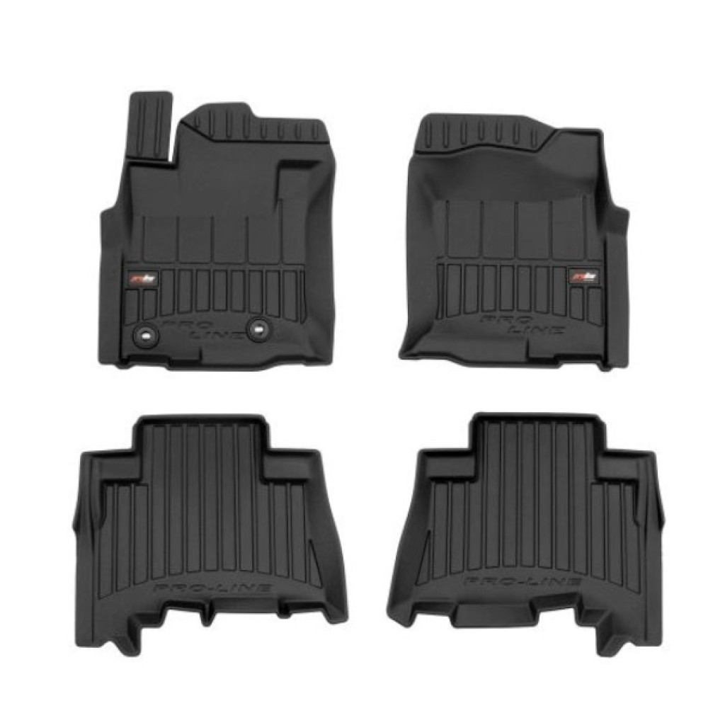 Car rubber floor mats black TOYOTA LAND CRUISER 150 (2009-...) 3D FROGUM