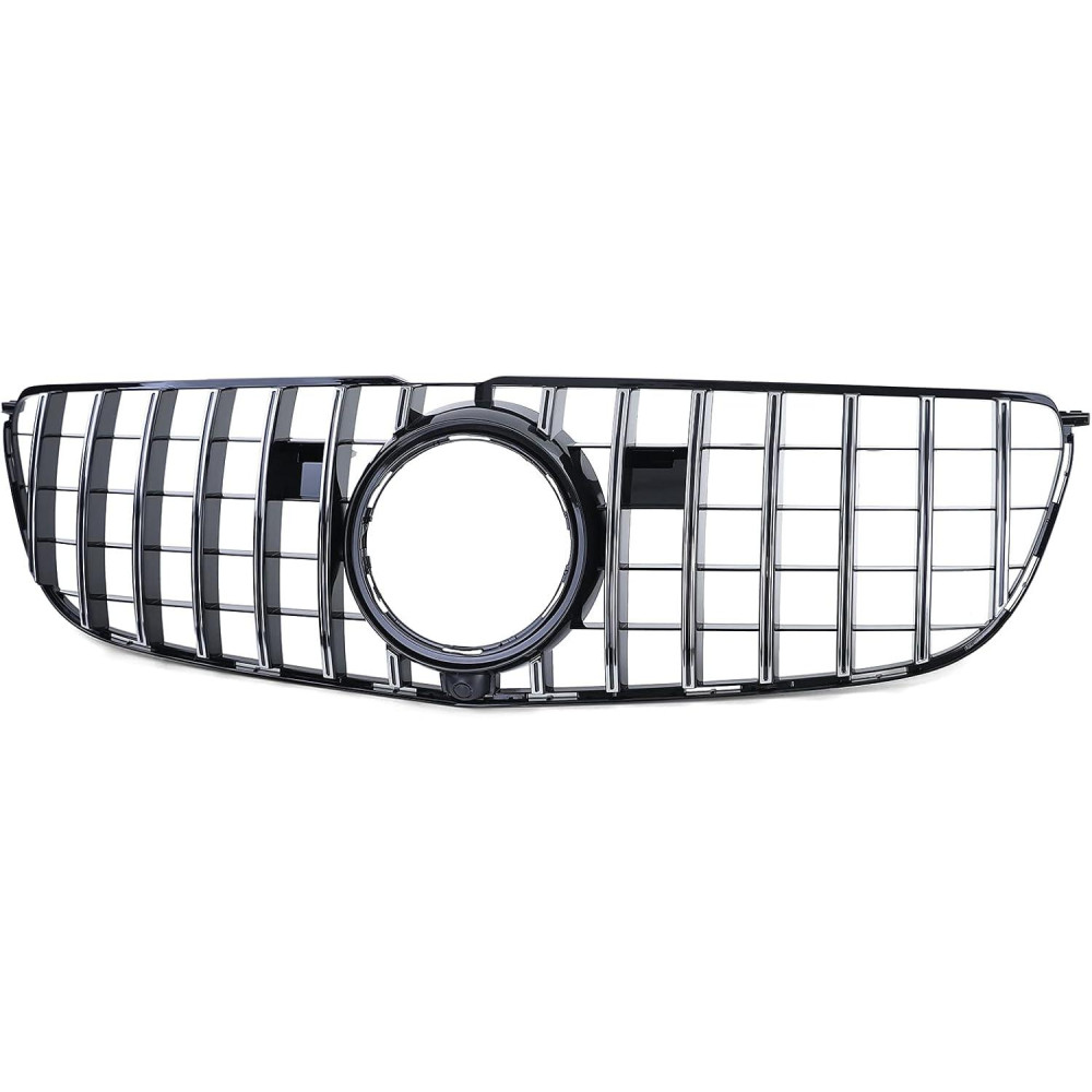 Front grill MB GLS-class X166 BLACK GLOSS & CHROME (2015-2019) 40078