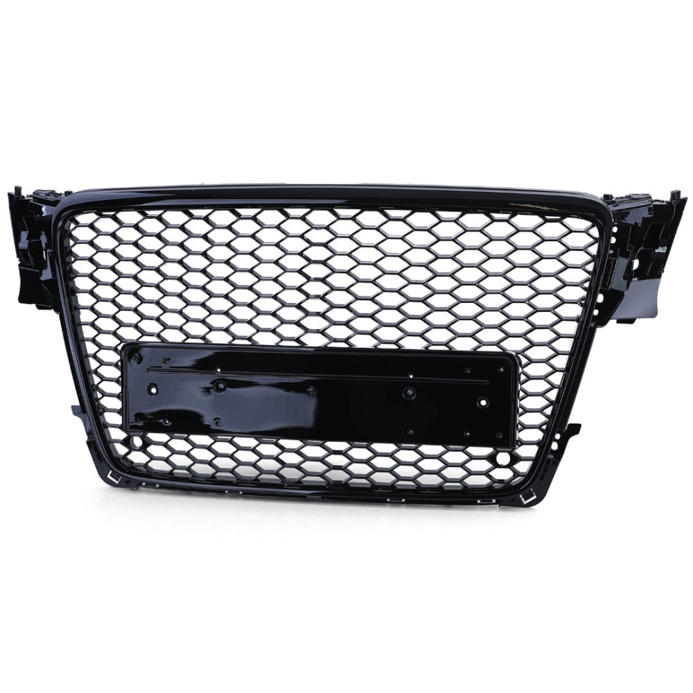 Front grill AUDI A4 B8 Black Gloss (2008-2012) 40313