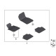 Car OEM textile mats BMW 3 GT F34 Xdrive (2013-2020) 51477335945