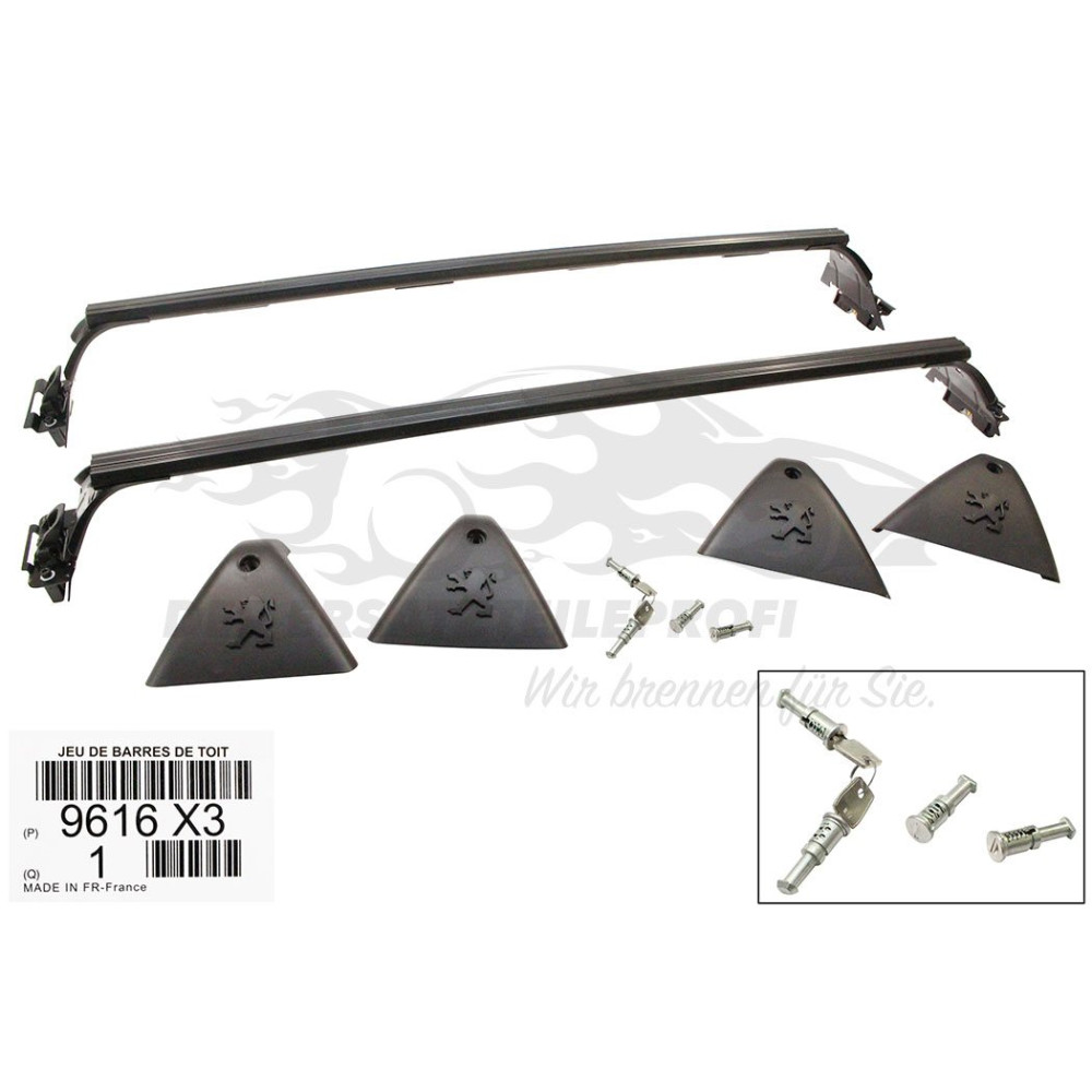 Car roof rack OEM PEUGEOT 5008 (2009-2016) PEUGEOT 9616X3