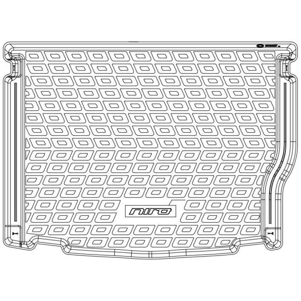 Car trunk mat OEM KIA NIRO HYBRID (2016-2022) G5122ADE00