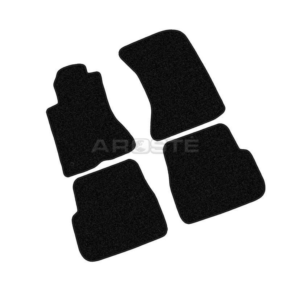 Car textile mats black SUBARU FORESTER (1998-2003) ECONOMIC