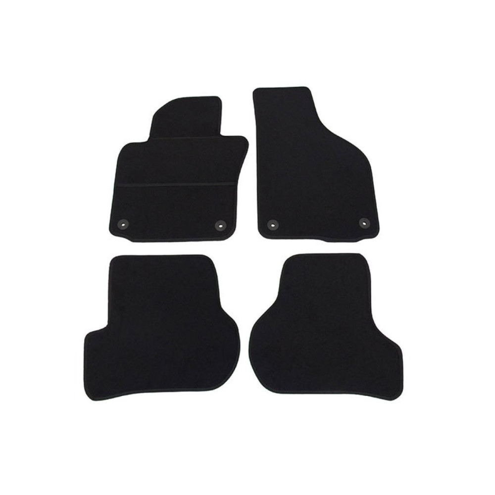 Car textile mats black VW GOLF V (2003-2008) ECONOMIC