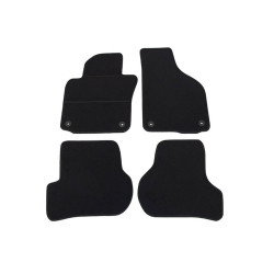 Alfombrillas textiles negras para coche VW GOLF V (2003-2008) ECONÓMICAS