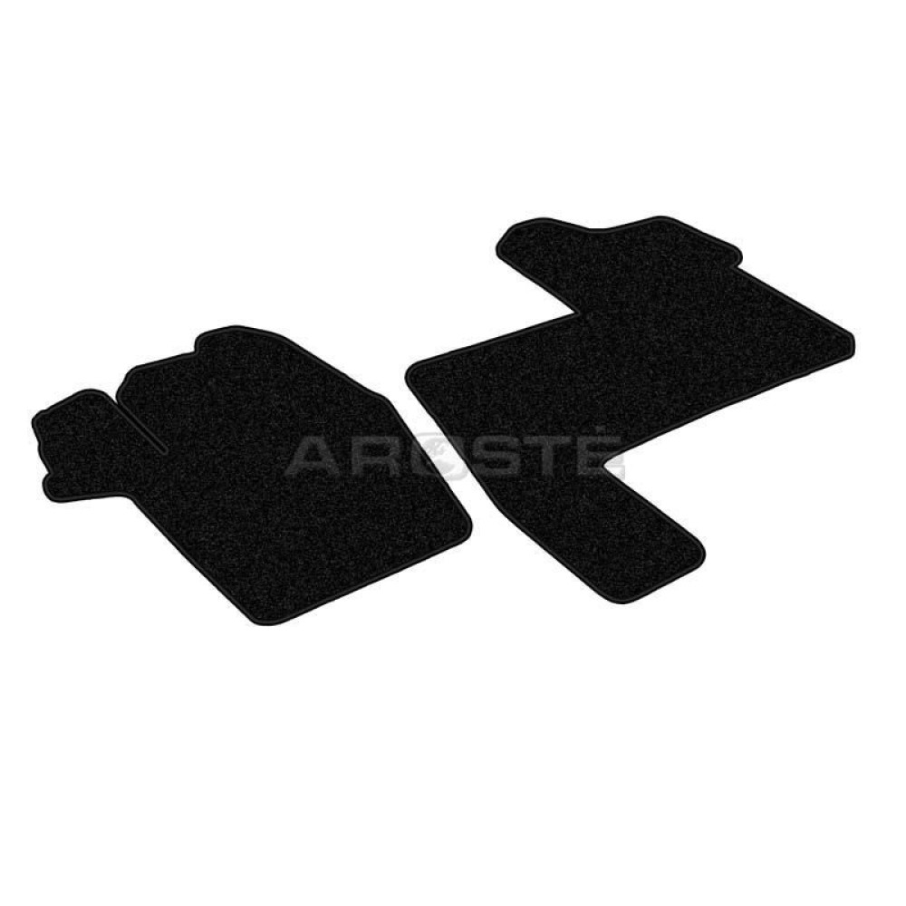 Car textile mats black RENAULT MASTER (3s.)(2010-...) ECONOMIC
