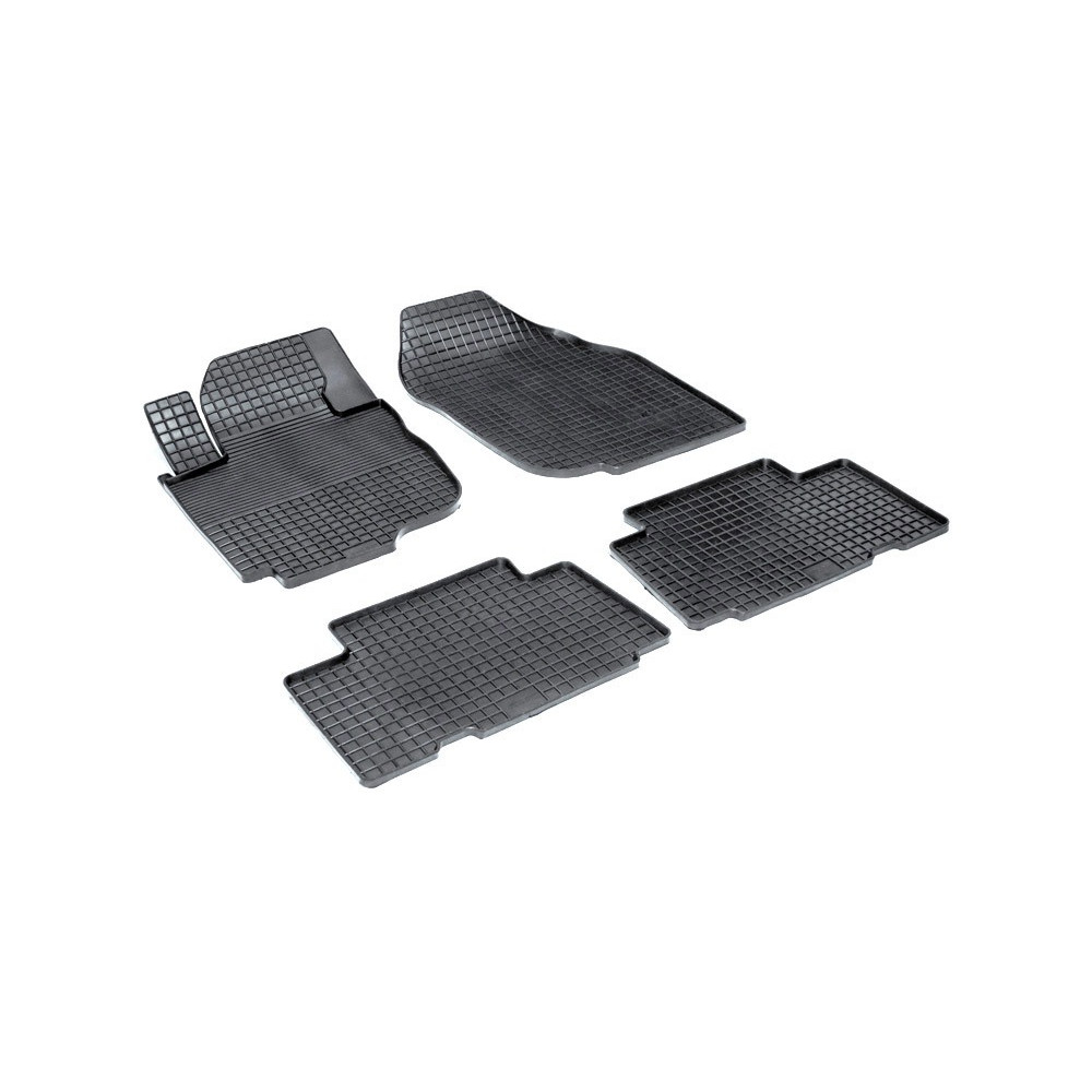 Car rubber floor mats black SEINTEX *STK* TOYOTA RAV4 (2006-2012)