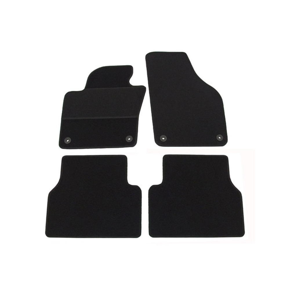 Car textile mats black VW TIGUAN (2007-...) ECONOMIC