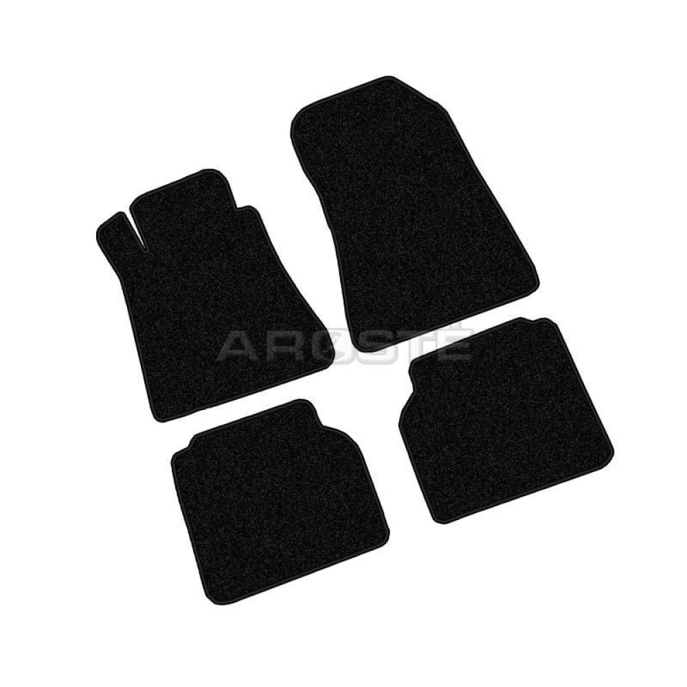 Car textile floor mats black MB S-class W140 (1991-1998) LUXE