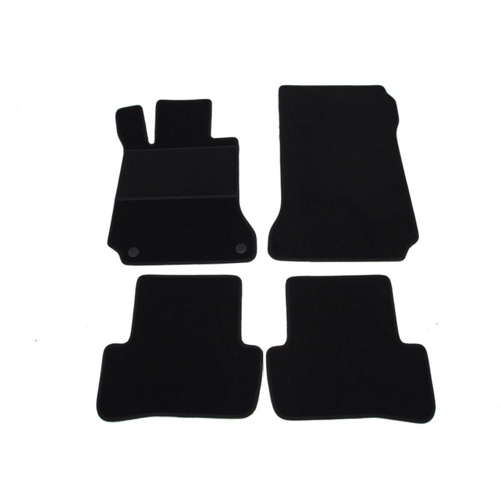 Car textile mats black MB C-class W204 (2007-...) ECONOMIC