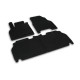 Car rubber floor mats black RENAULT KANGOO II (2008-...) NEGRO