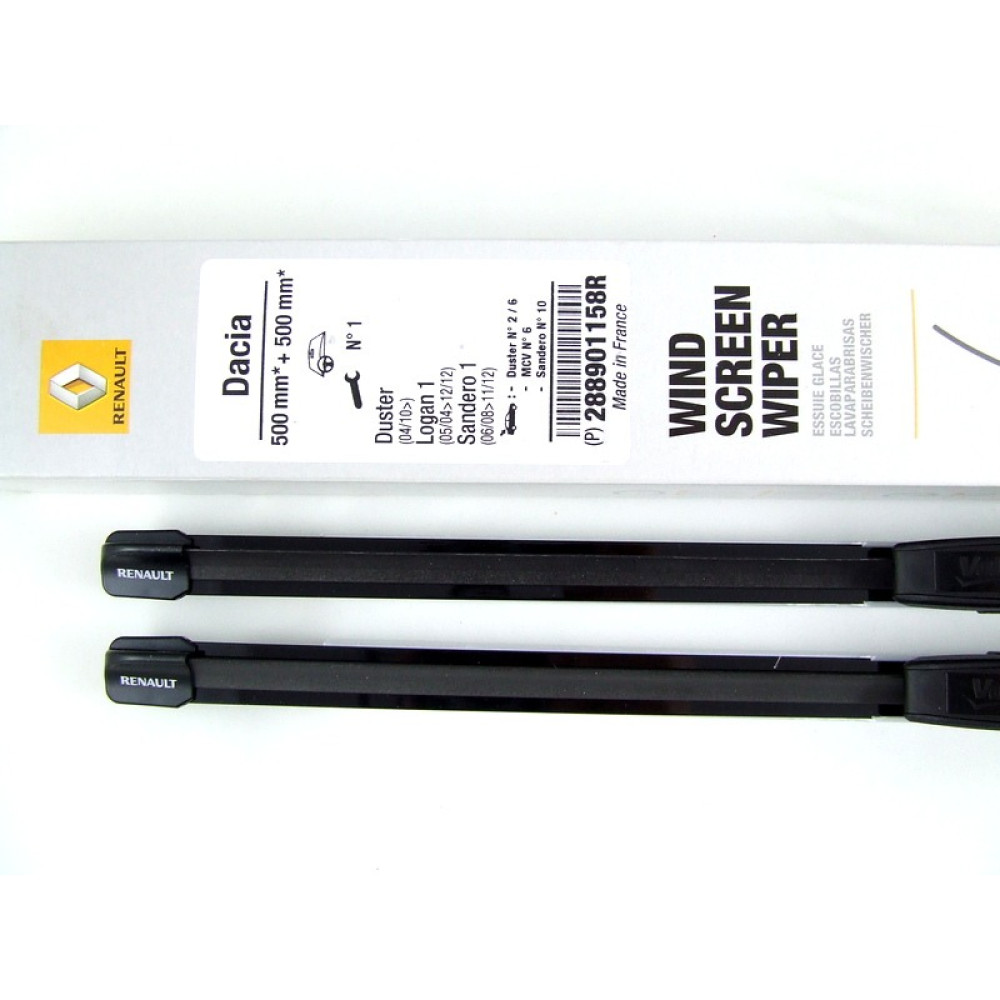 Wiper blades OEM DACIA DUSTER (2010-2013) 288901158R