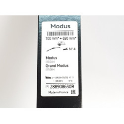Wiper blades OEM RENAULT MODUS (2004-2012) 288908630R