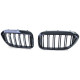 Front grills BMW 5 G30/G31 Double Stripe Piano Black (2017-2021) 34237