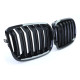 Front grills BMW X5/X6 E70/E71 Double Stripe Piano Black (2007-2014) 40419