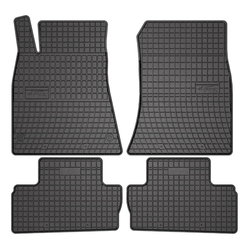Car rubber floor mats black LEXUS IS II (2005-2012) NEGRO