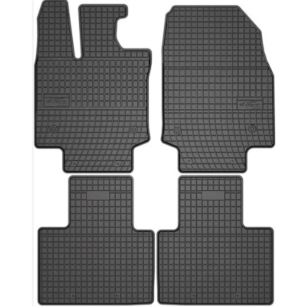 Car rubber floor mats black LEXUS RX (2022-...) NEGRO