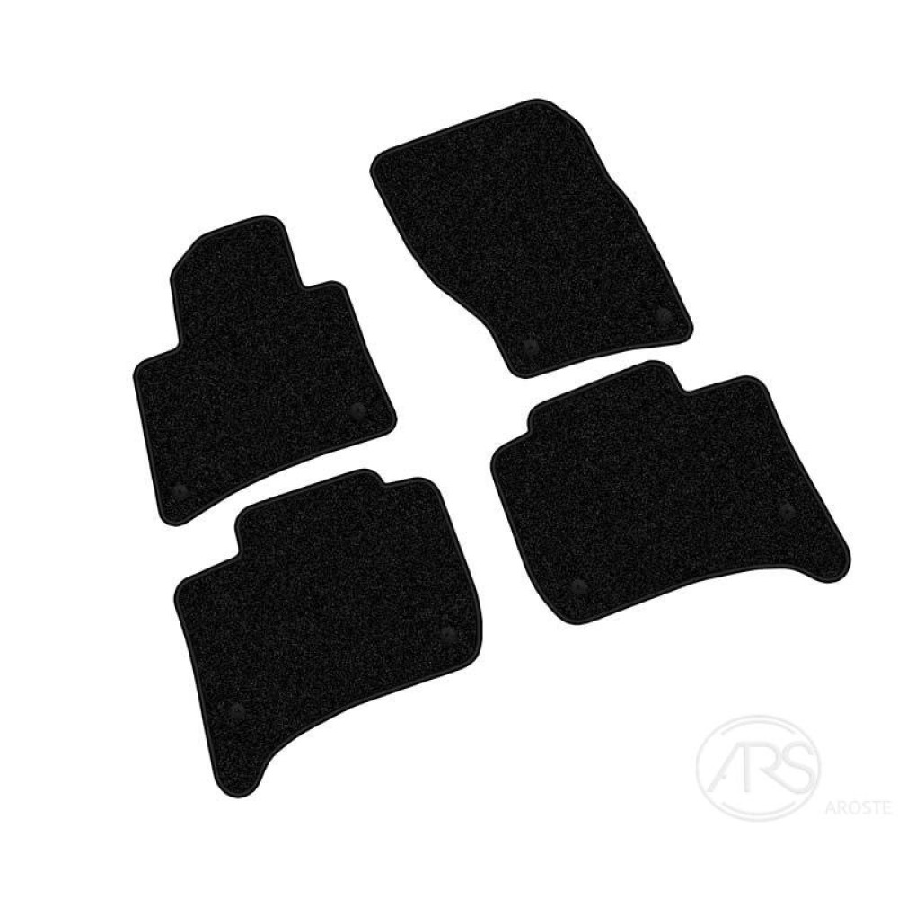 Car textile mats black VW TOUAREG (2010-...) LUXE