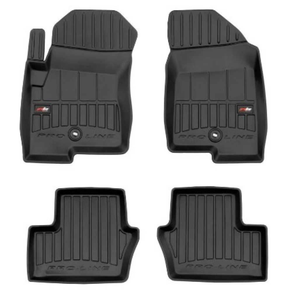 Car rubber floor mats black DODGE CALIBER (2006-2011) 3D FROGUM